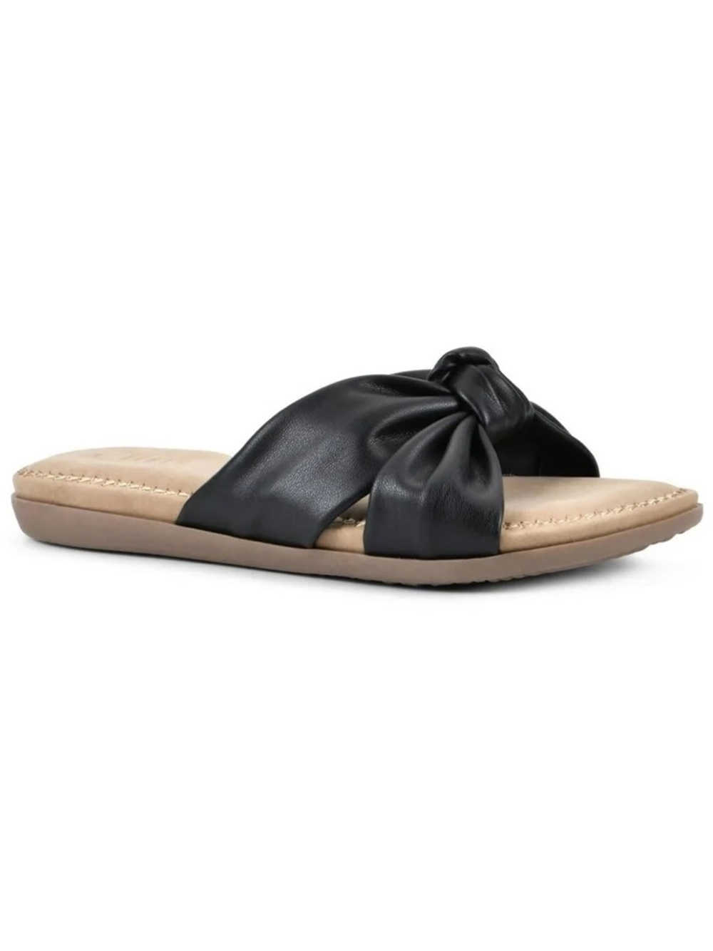 Cliffs by WHITE MOUNTAIN Black "Favorite" Sandals New in Box